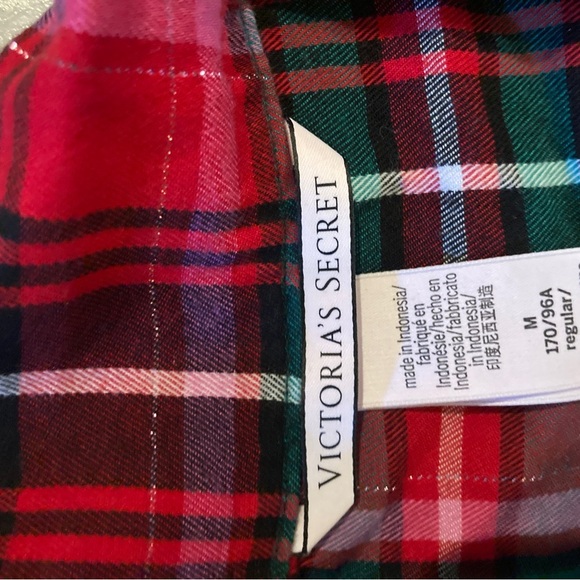 Victoria's Secret Red and Black Plaid Pajama Set - Picture 7 of 10